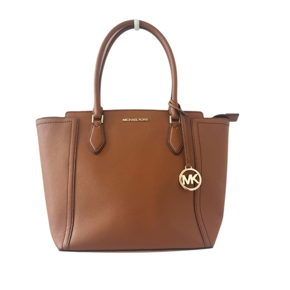 Michael Kors Ayden large tote bag in luggage saffiano leather Like New!